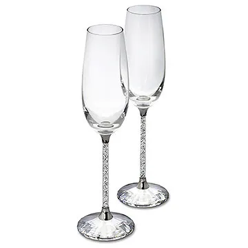 0255678 Swarovski Home Decor CRYSTALLINE TOASTING FLUTES (SET OF 2) 