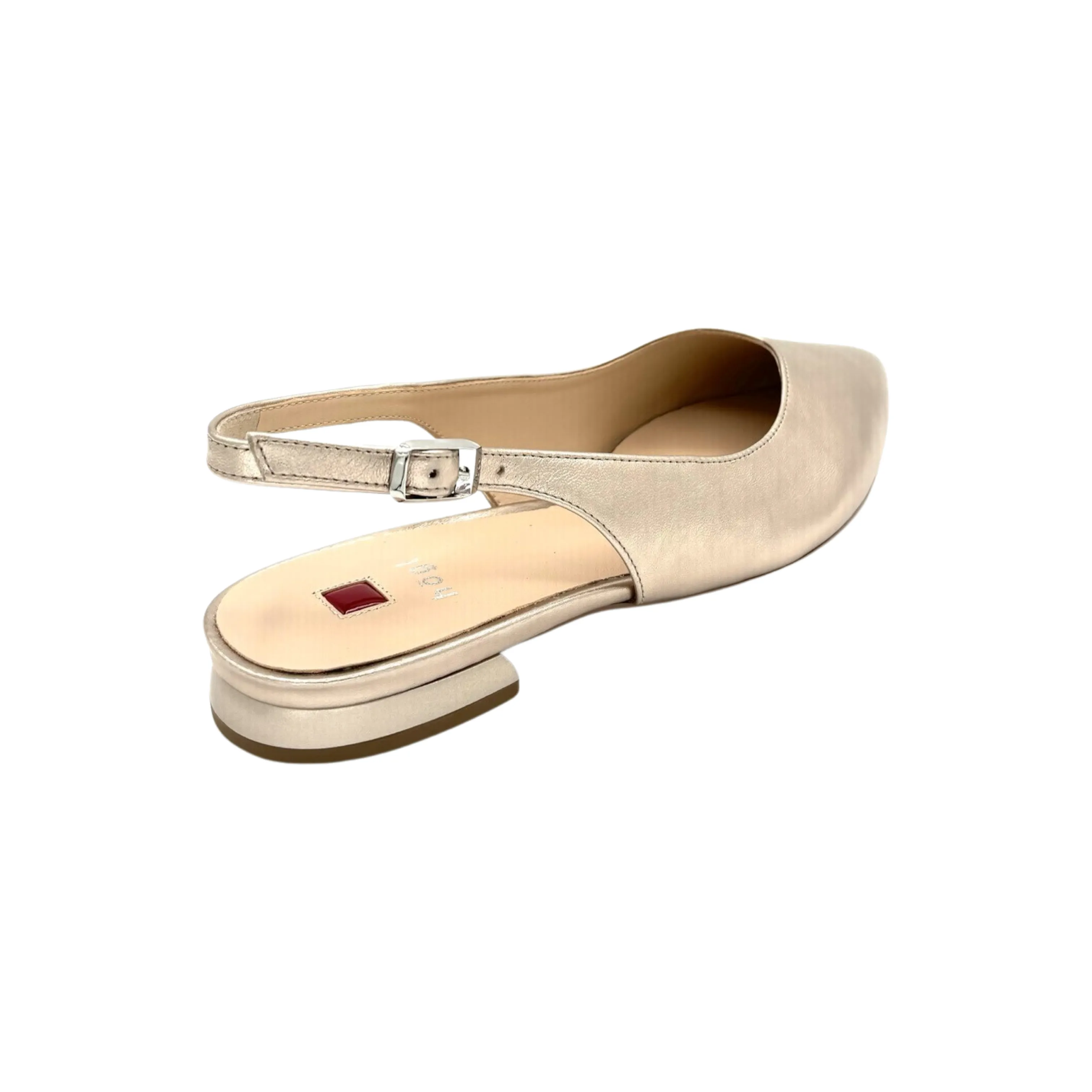 100111 Champagne Sling Back Flat