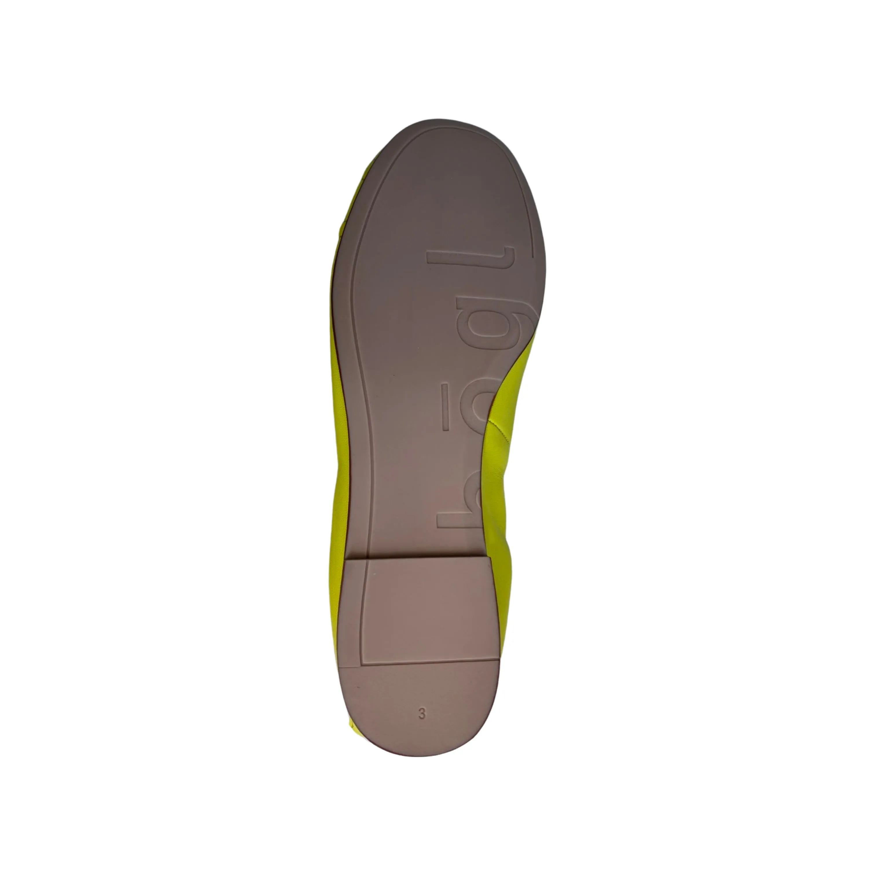 100520 Lime Round Toe Flat