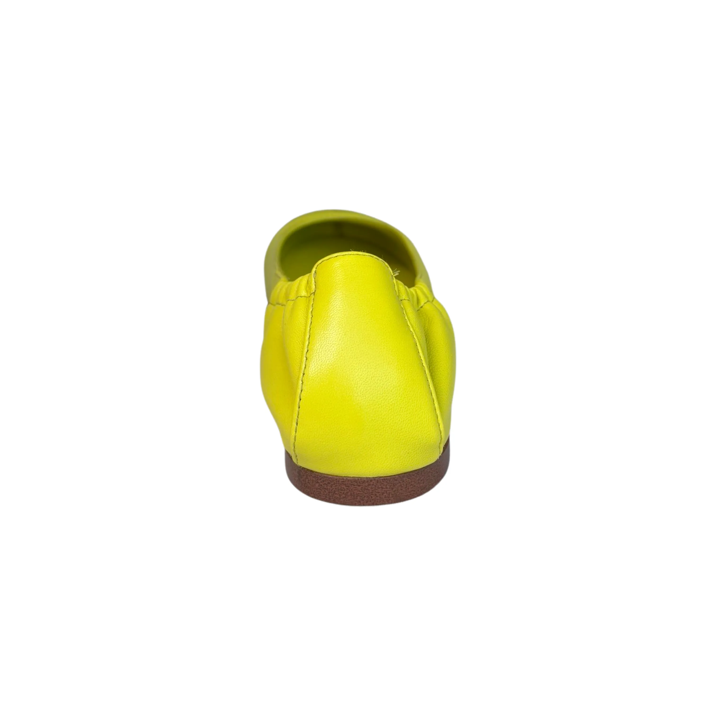 100520 Lime Round Toe Flat