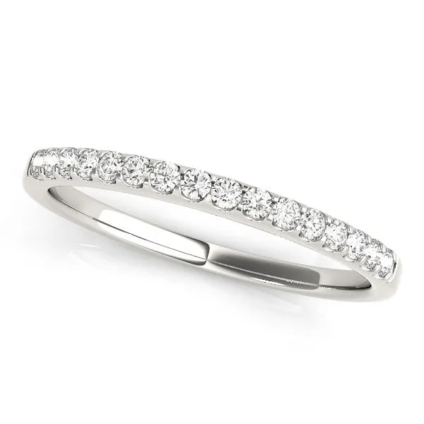 14k White Gold Diamond Scalloped Set Wedding Band (1/6 cttw)-rxd74444y28bt