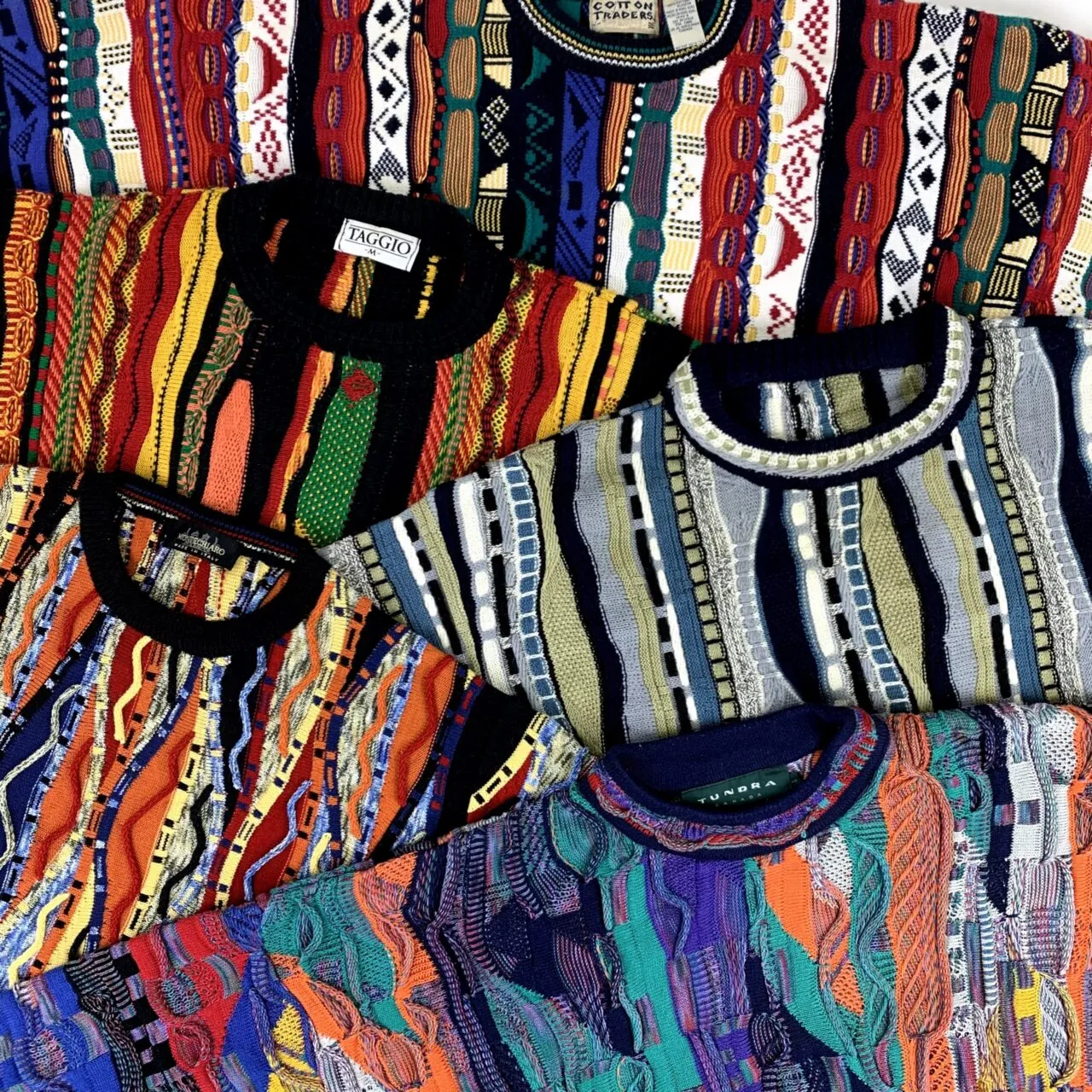 20 x Coogi/Patterned Knit Jumpers - Grade A - Lima Lima Vintage