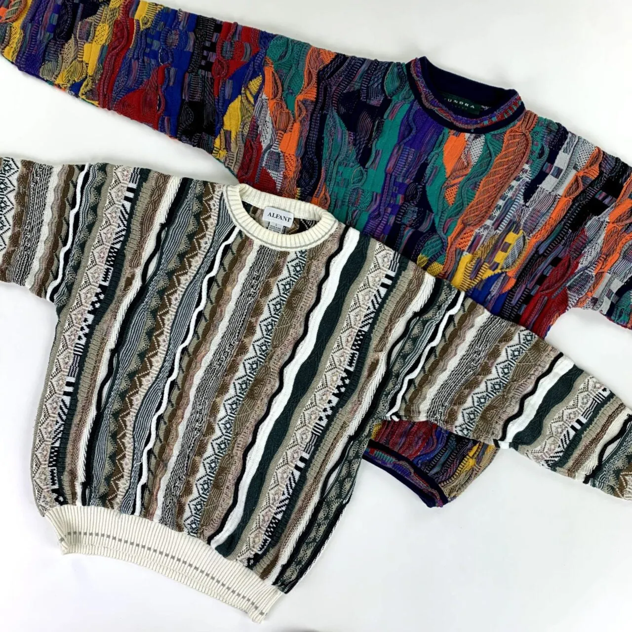 20 x Coogi/Patterned Knit Jumpers - Grade A - Lima Lima Vintage