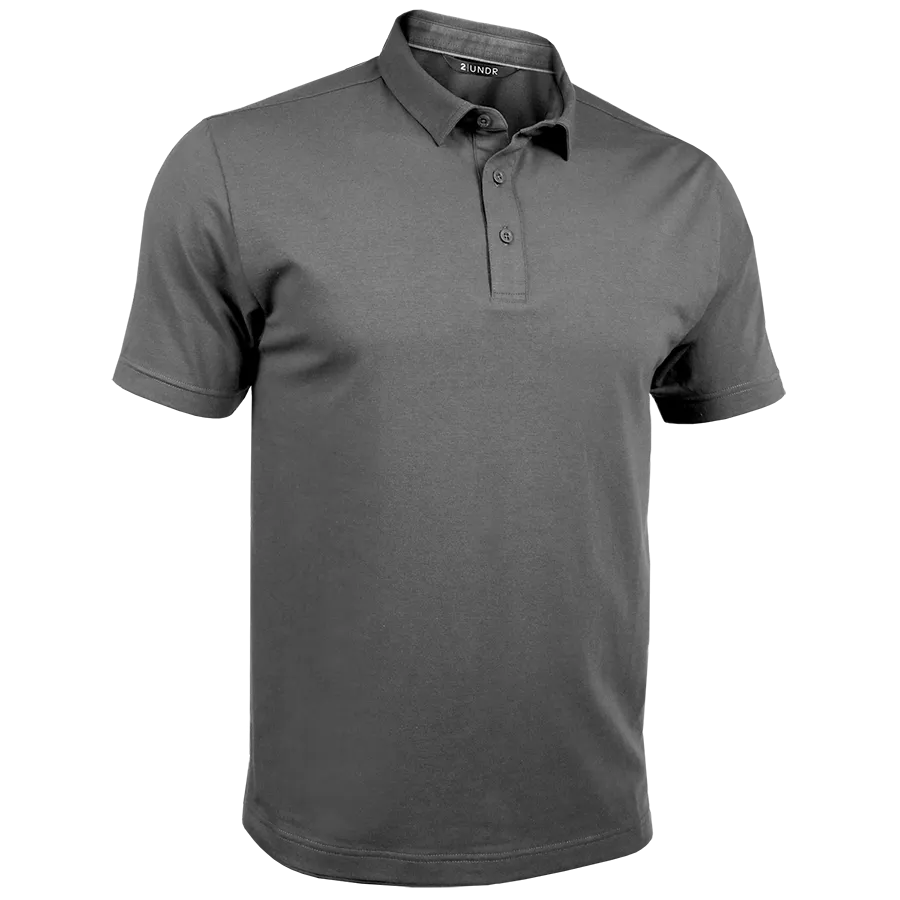 Dark Grey Classic Polo by 2UNDR