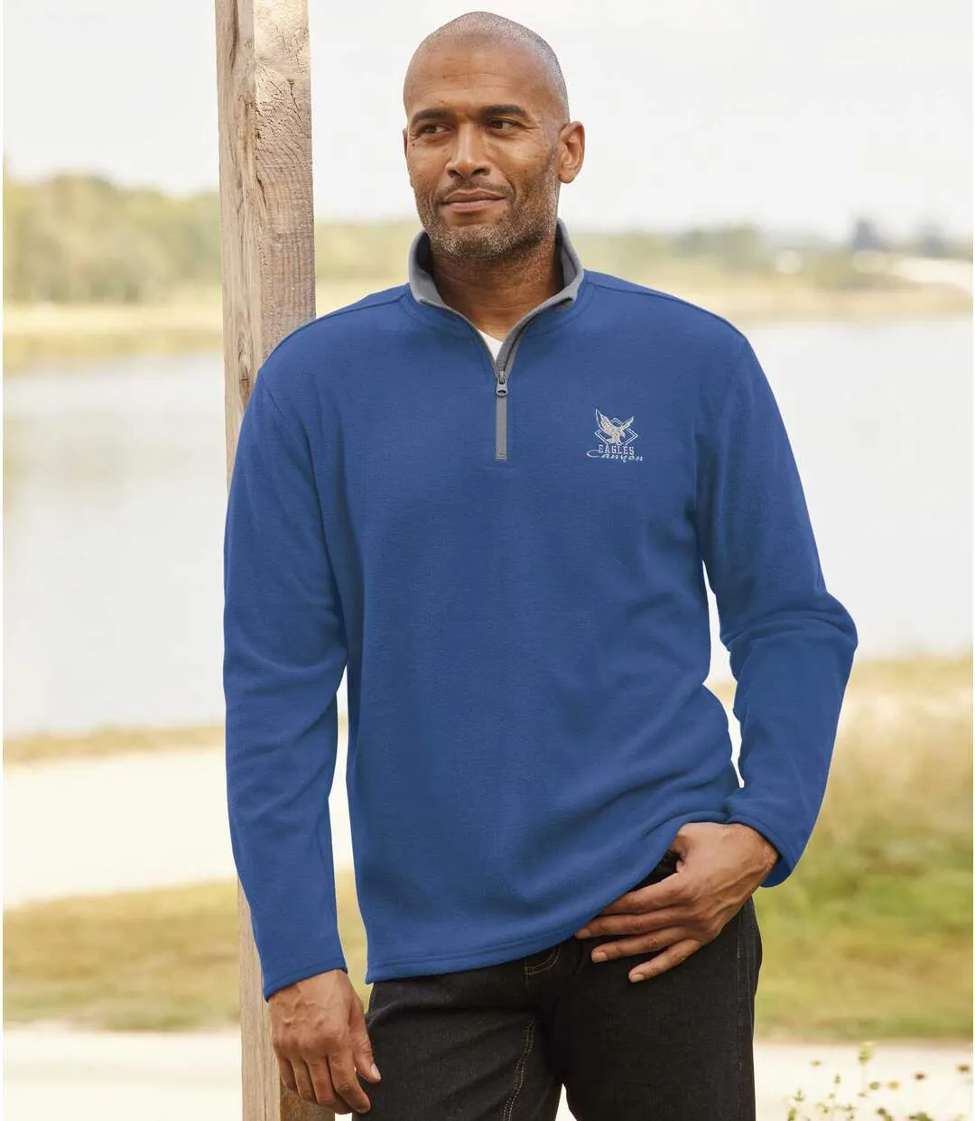 3-Pack Men's Microfleece Half Zip Jumpers