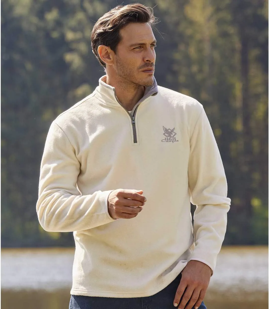 3-Pack Men's Microfleece Half Zip Jumpers