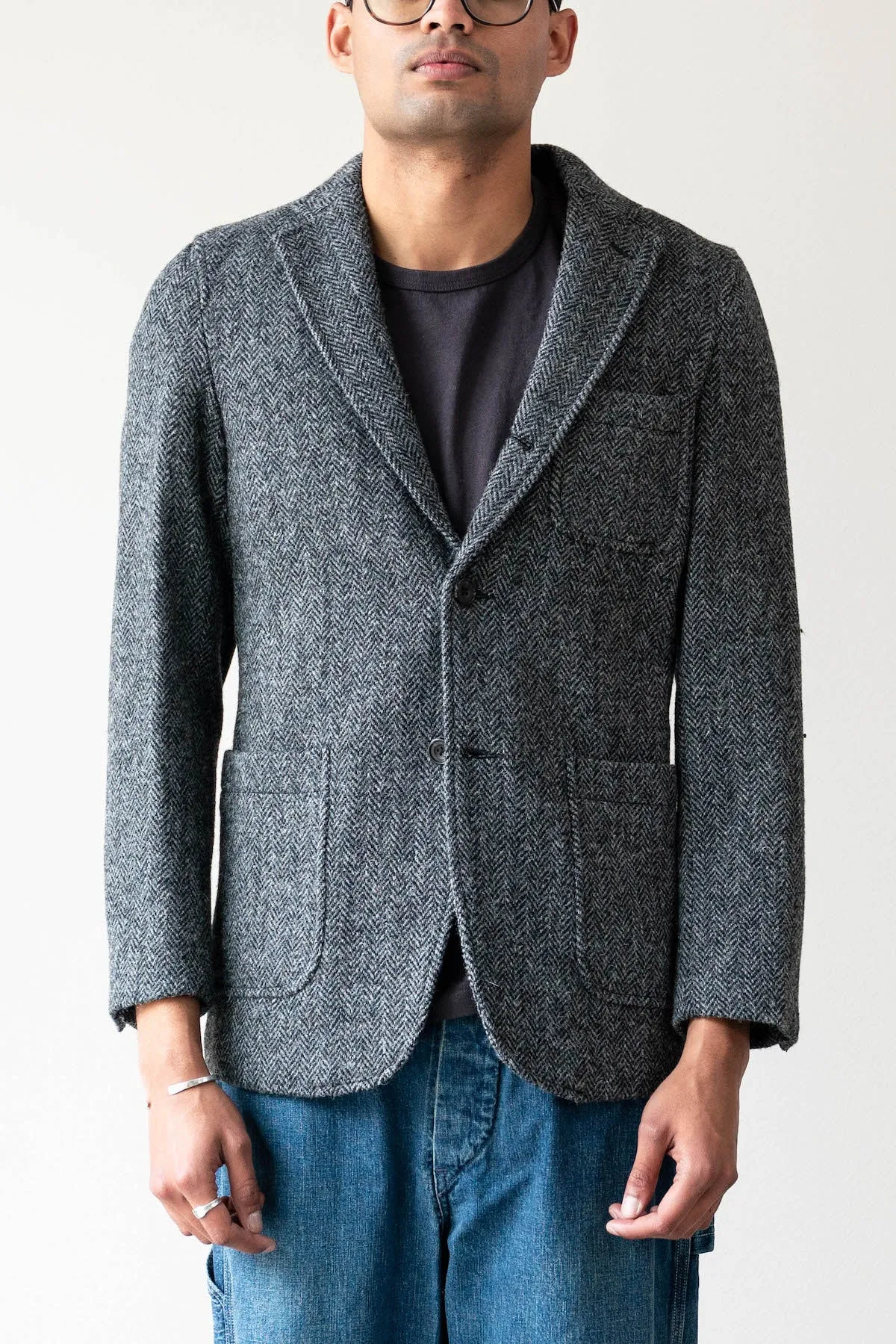 3B Jacket Harris Tweed - Grey