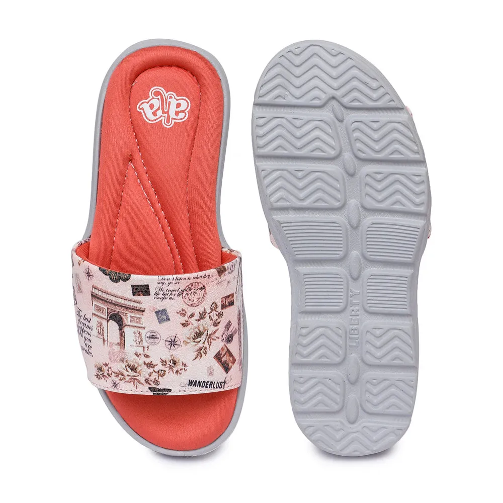 A-HA By Liberty Pink Slides For Women CUSHION-34