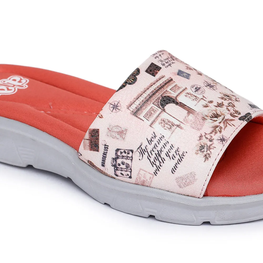 A-HA By Liberty Pink Slides For Women CUSHION-34