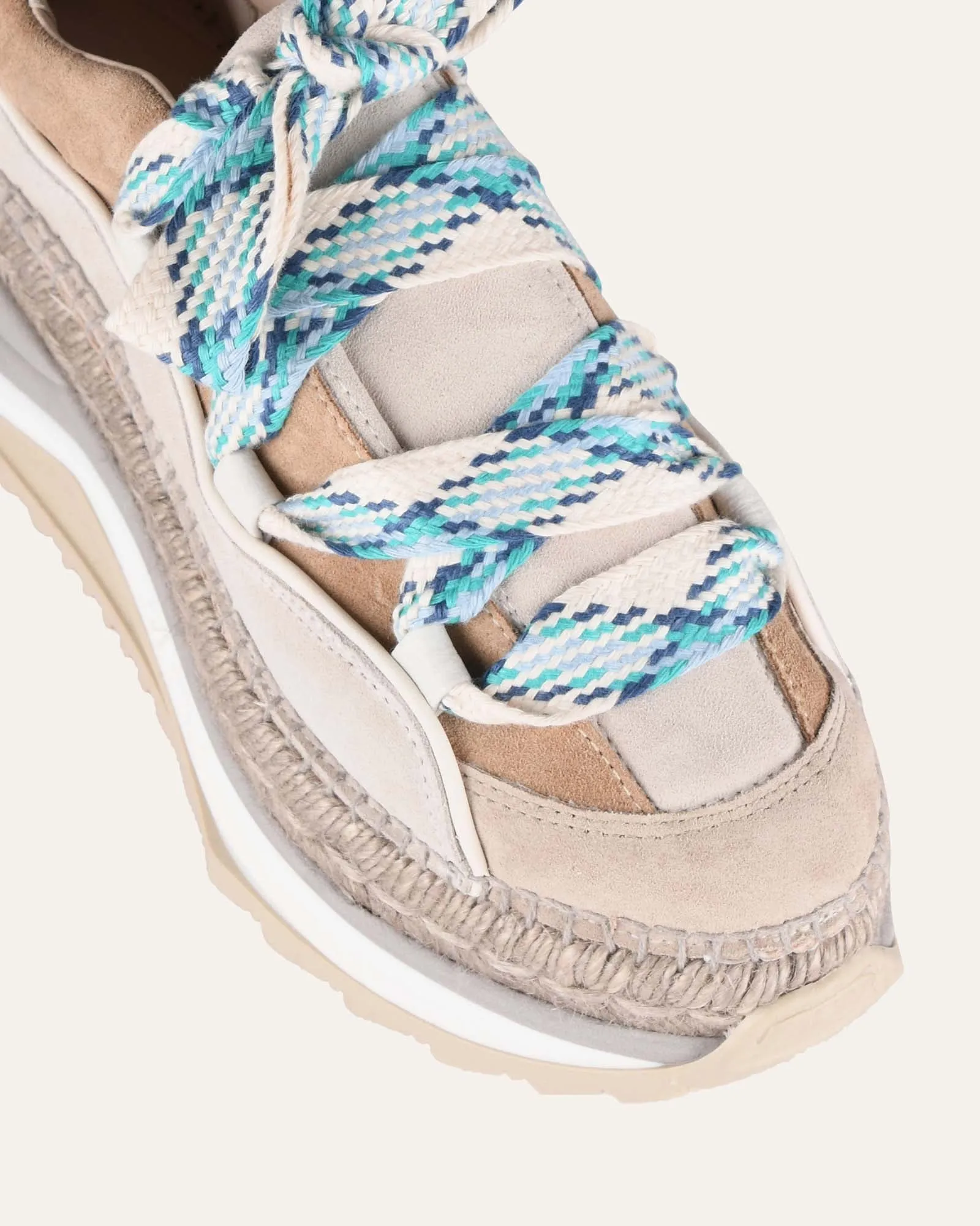 Adela sneakers taupe multi suede