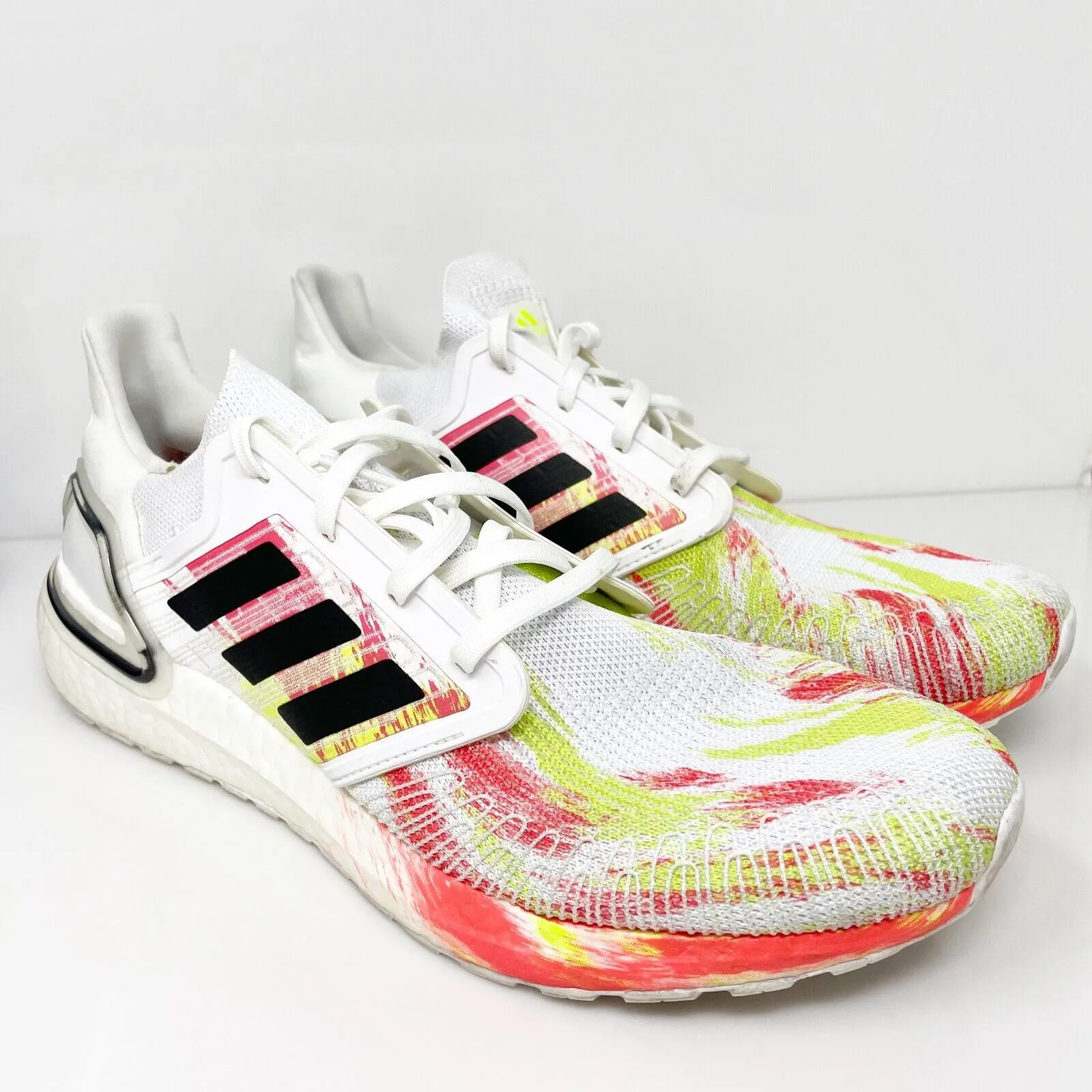 Adidas Mens UltraBoost 20 FW8169 White Running Shoes Sneakers Size 13