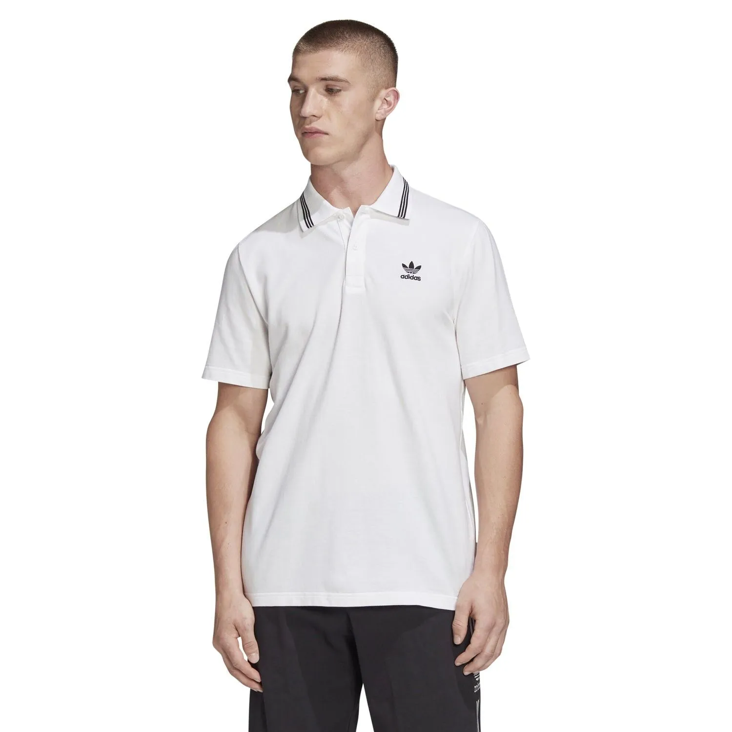 adidas Originals Trefoil Essentials Polo Shirt - White