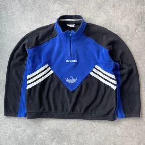 Adidas vintage 90s XL color block fleece jacket.