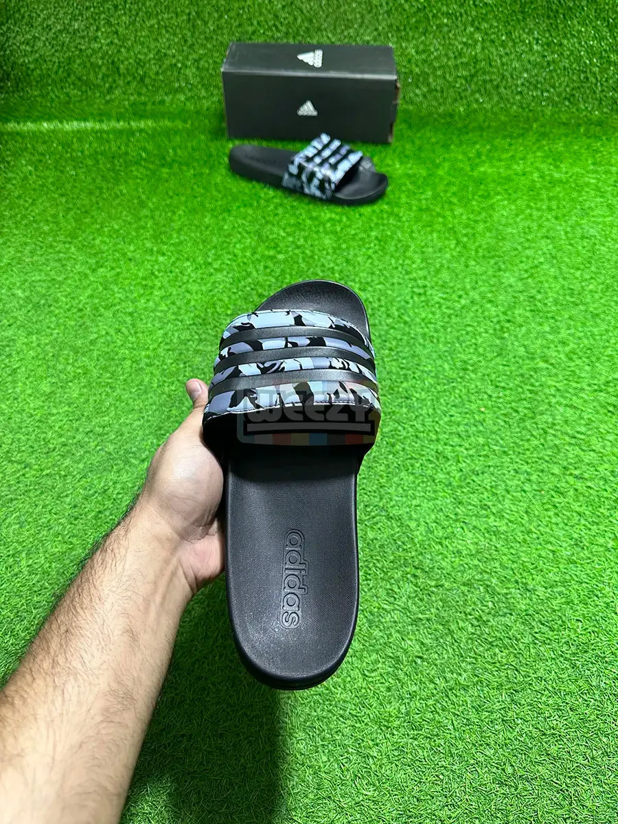 Adidas Stripes Slides (Camo Grey) (Extra Soft)