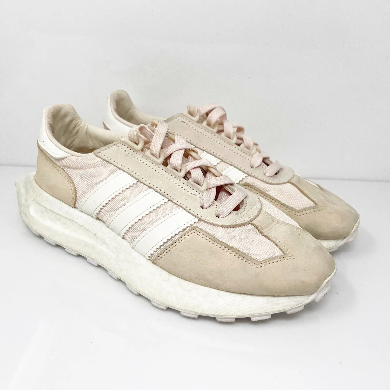 Adidas Womens Retropy E5 HQ4386 Pink Casual Shoes Sneakers Size 8.5