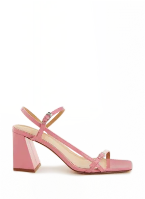 AEYDE  Hilda leather heeled sandals - Pink