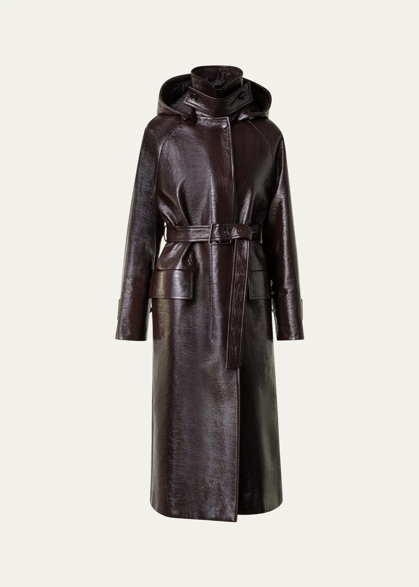 Akris Zeno Belted Cotton Trench Coat