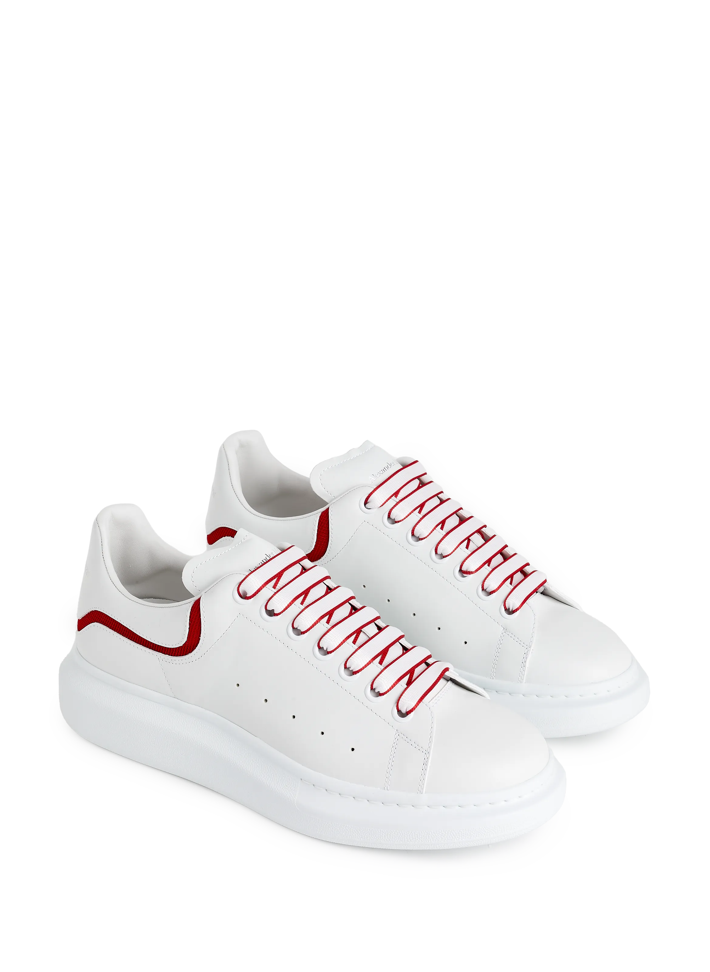 Alexander mcqueen  Oversized leather sneakers - White