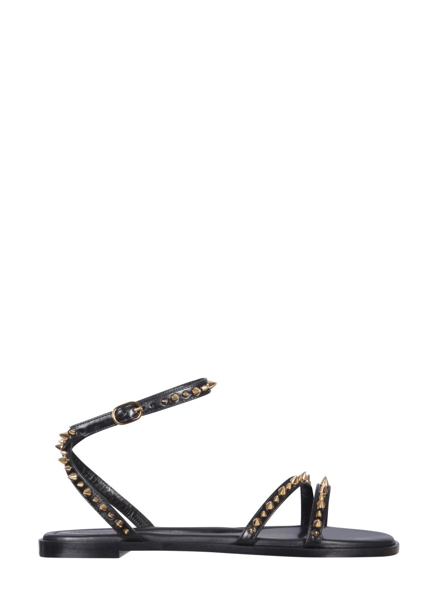 ALEXANDER McQUEEN Leather Sandals with Studs