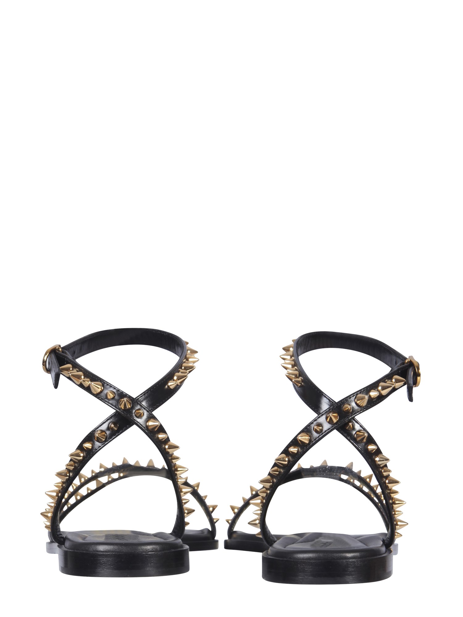 ALEXANDER McQUEEN Leather Sandals with Studs