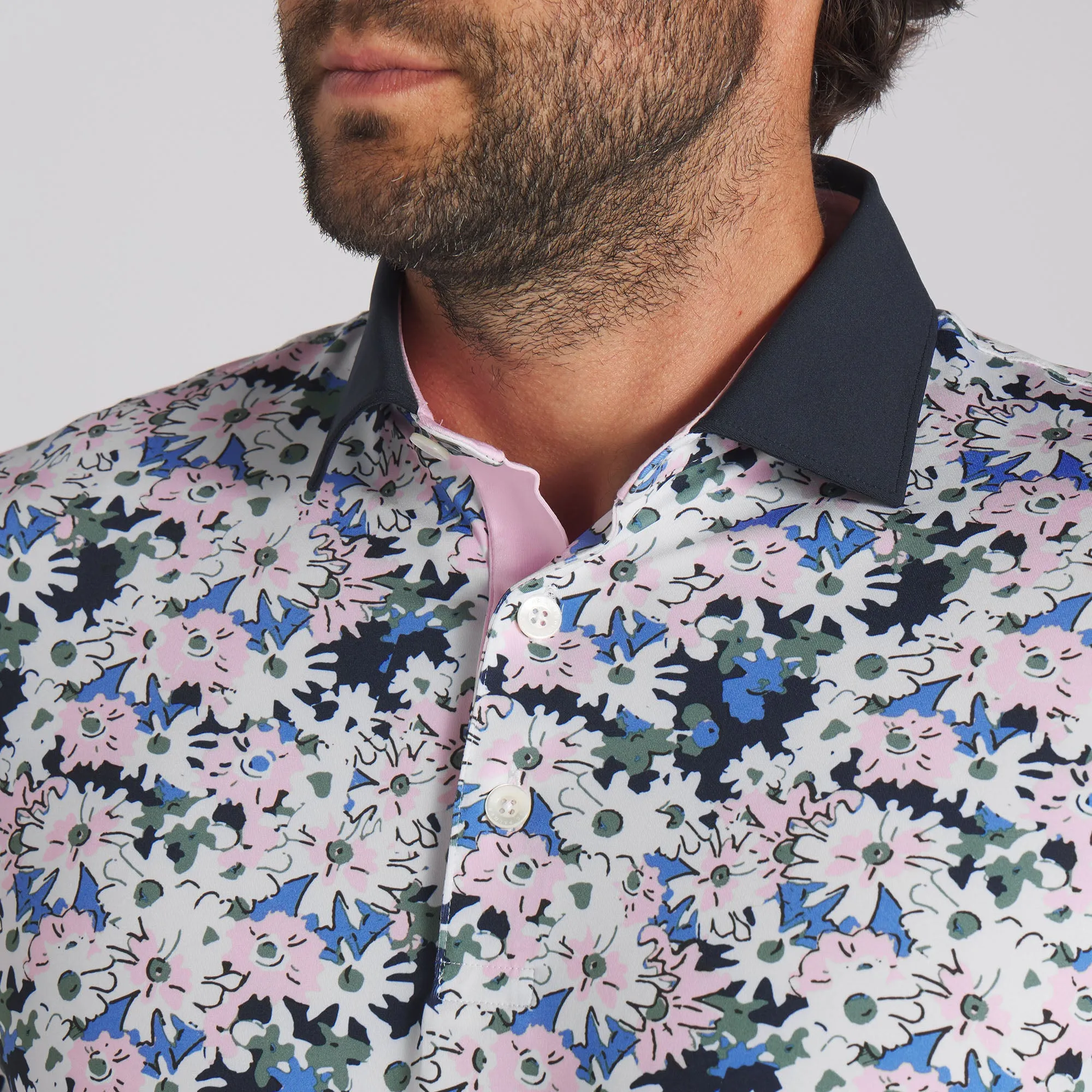 AP Floral Golf Polo - Men's Shirt