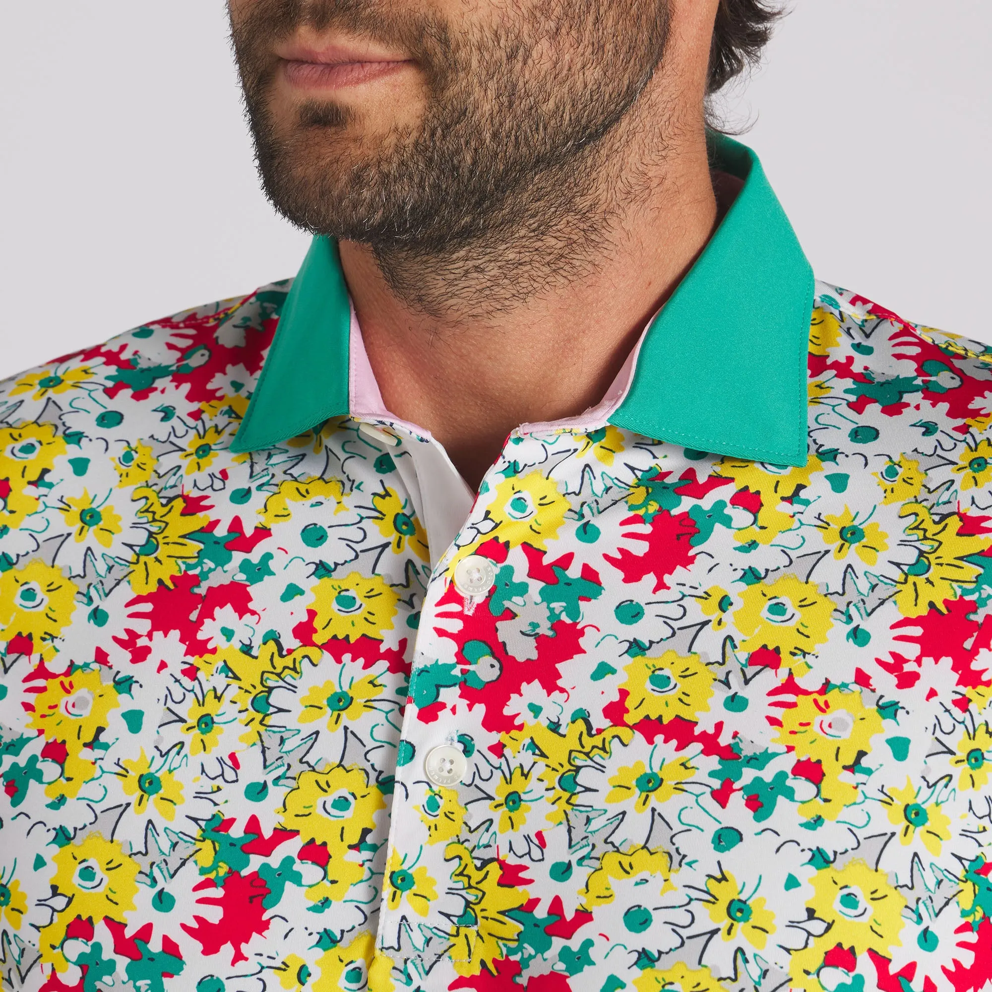 AP Floral Golf Polo - Men's Shirt