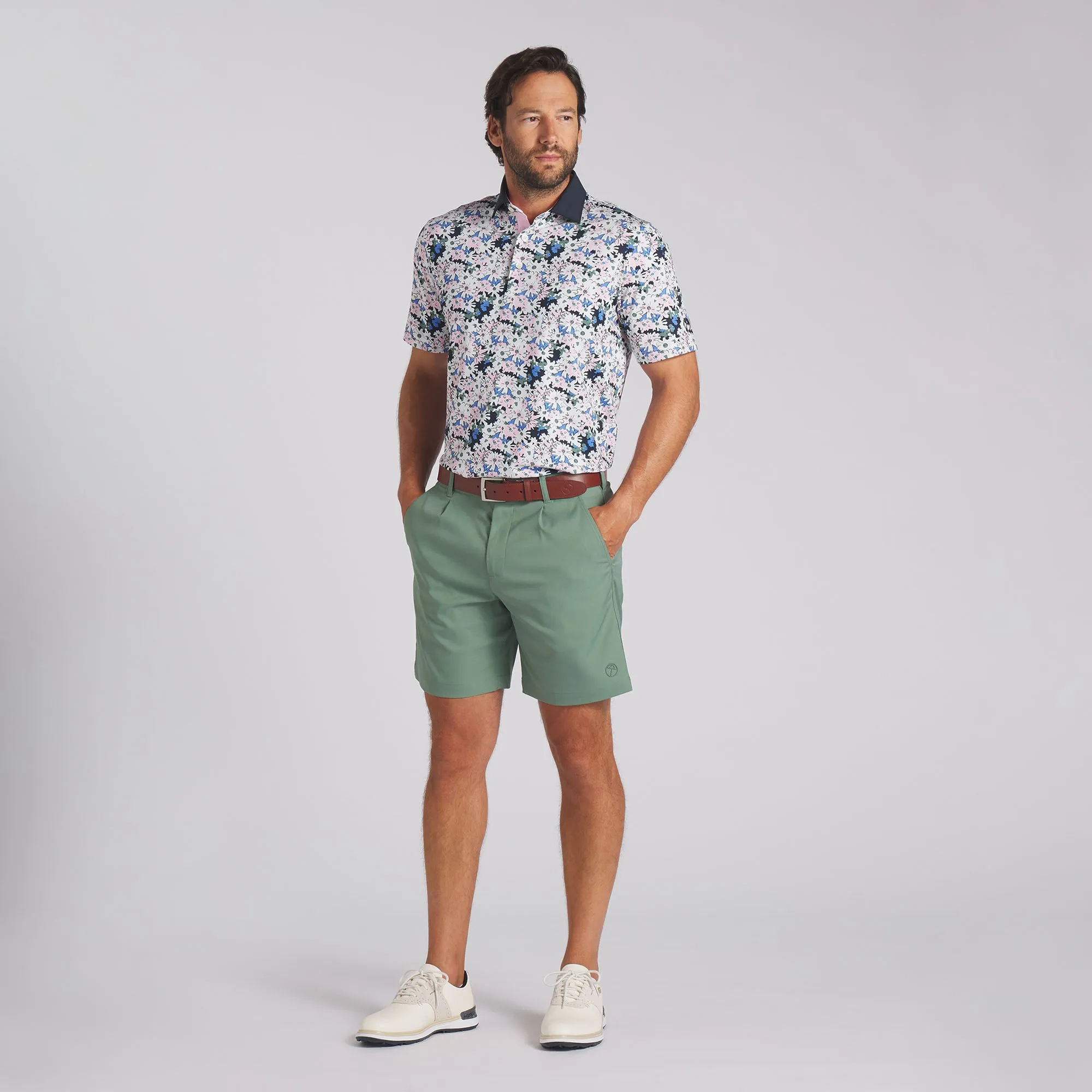 AP Floral Golf Polo - Men's Shirt