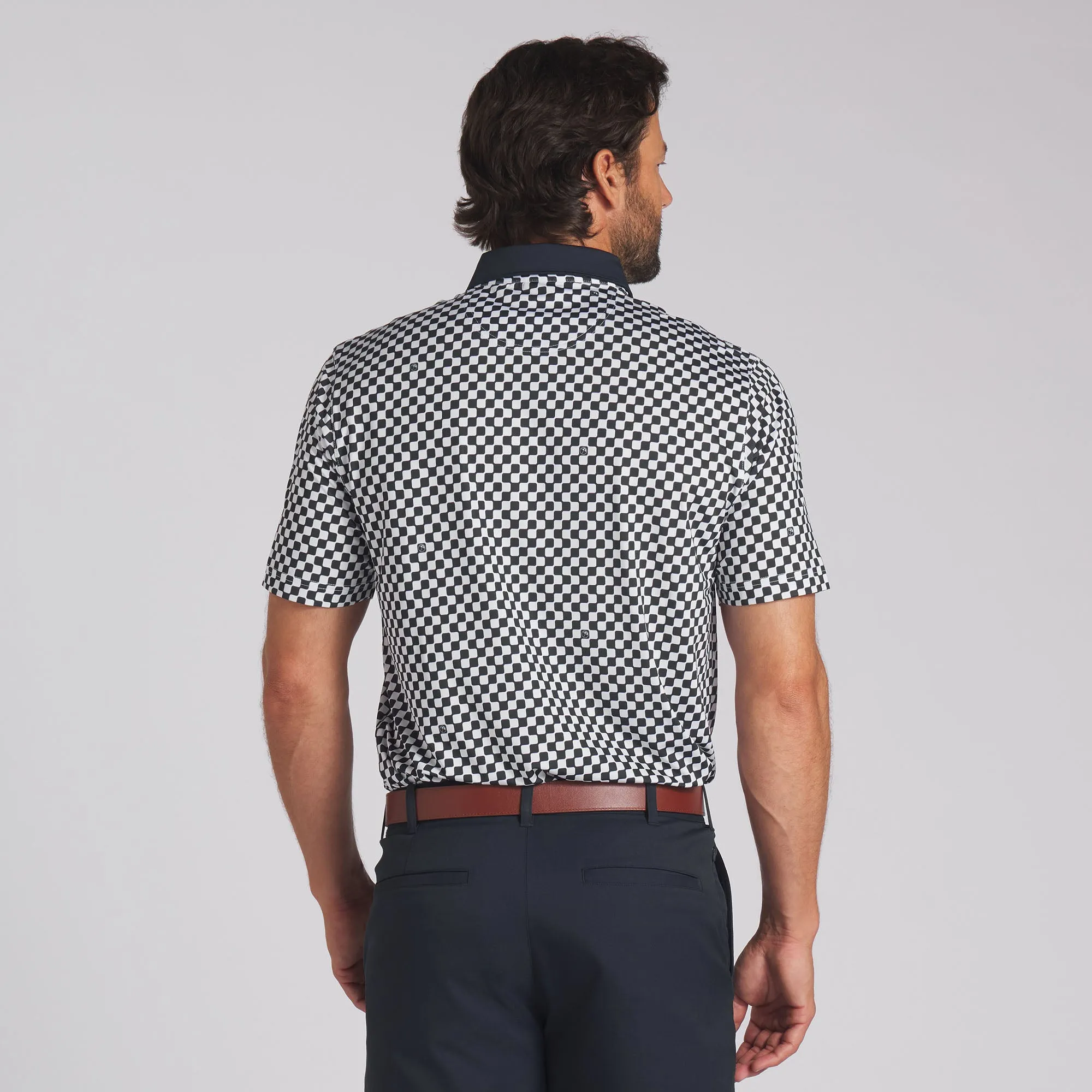 Checkered Golf Polo by AP MATTR