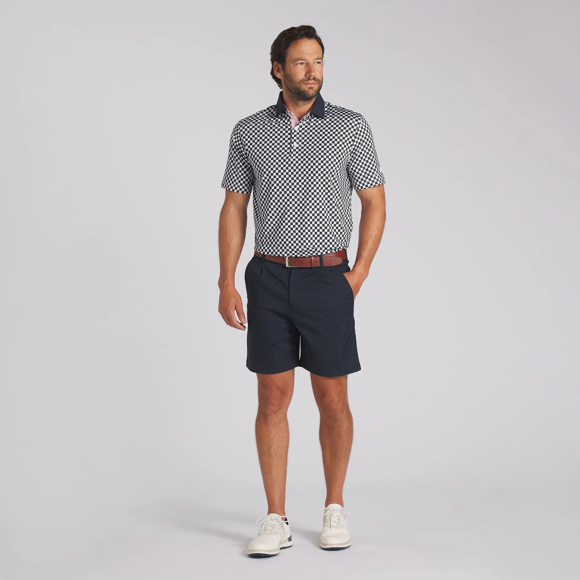 Checkered Golf Polo by AP MATTR