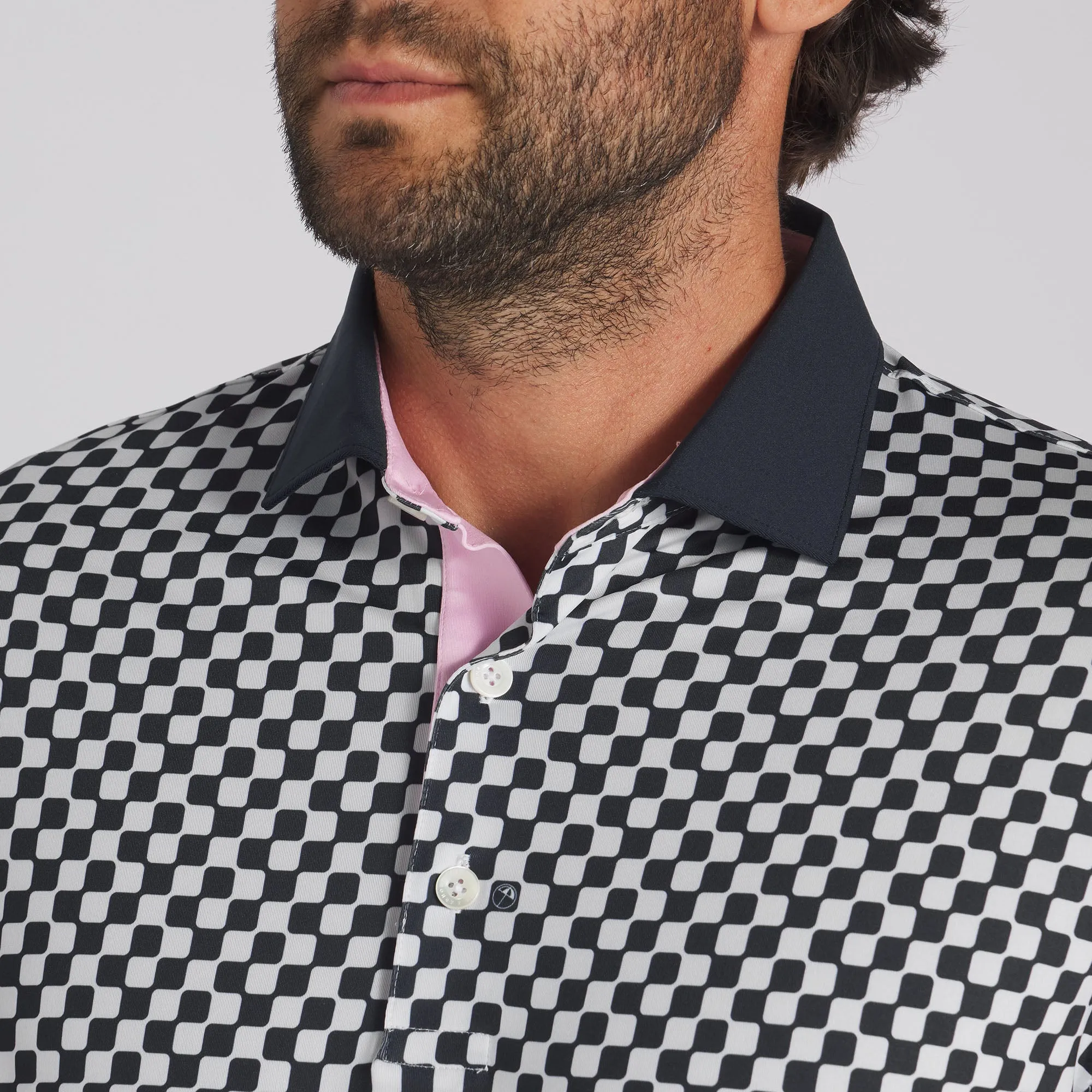 Checkered Golf Polo by AP MATTR