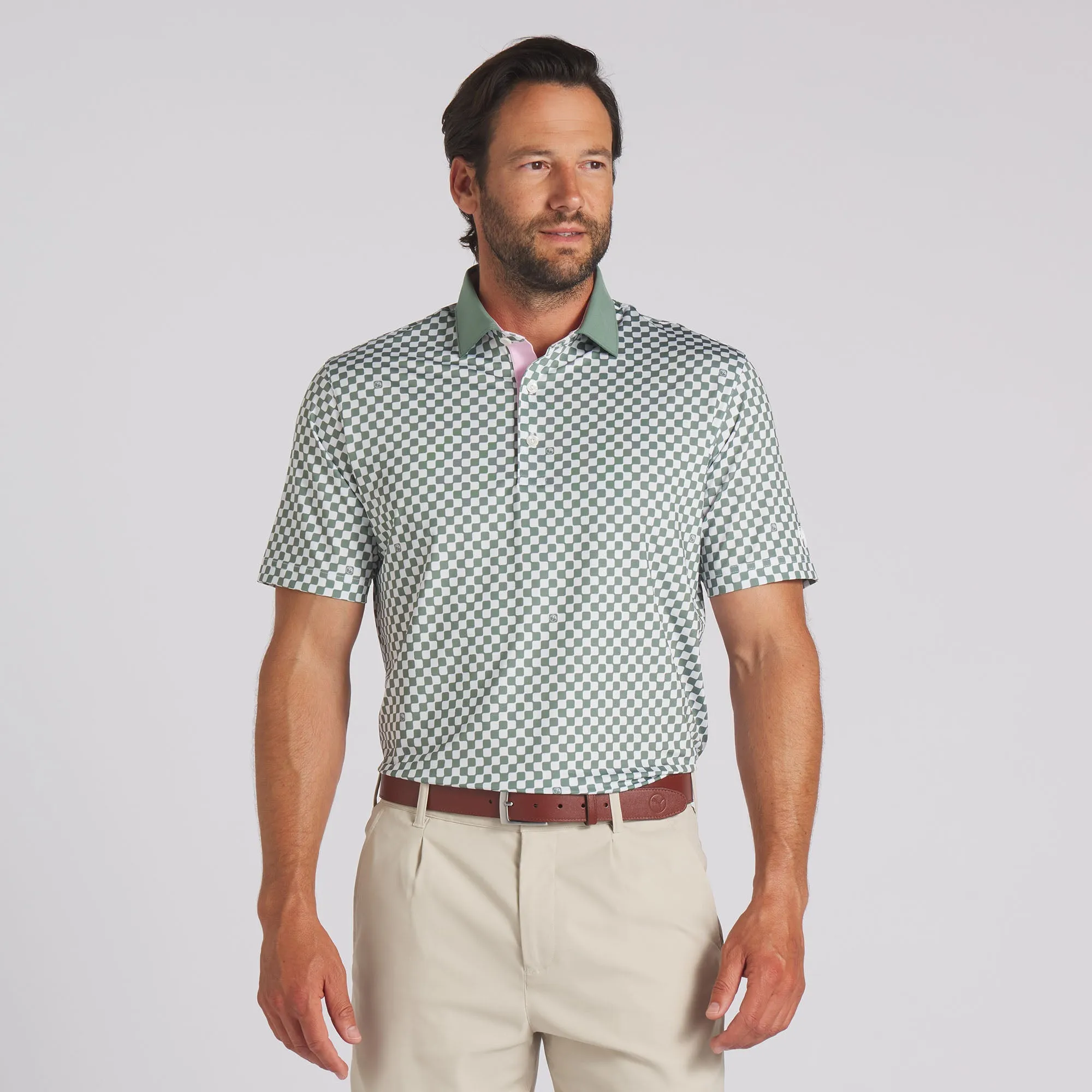 Checkered Golf Polo by AP MATTR