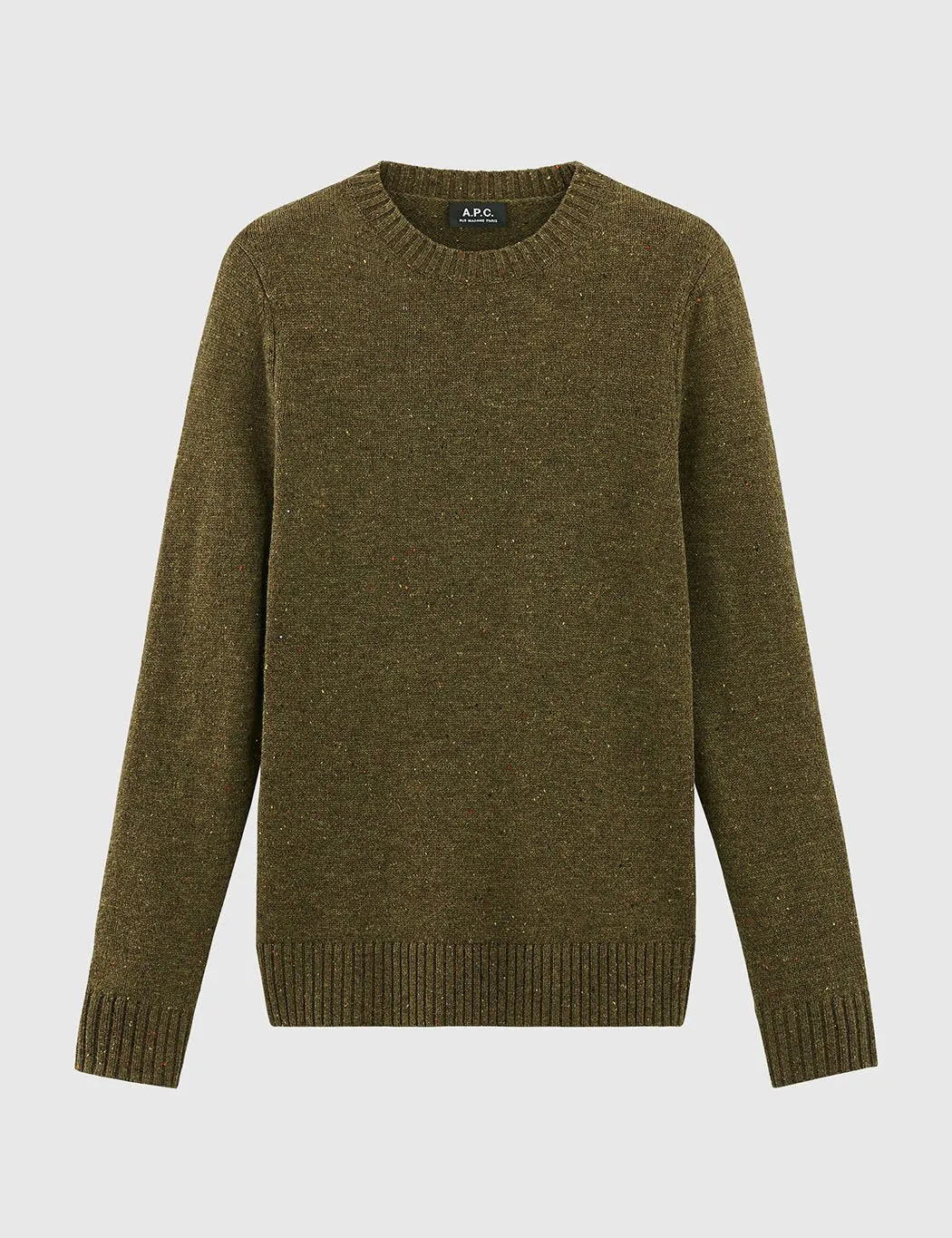 A.P.C. Khaki Green Knit Jumper - Salford Pull