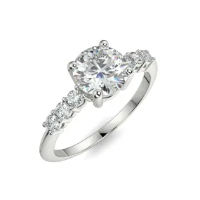 “Arabella” Brilliant Round 4 Prong  Solitaire Set Engagement Ring 