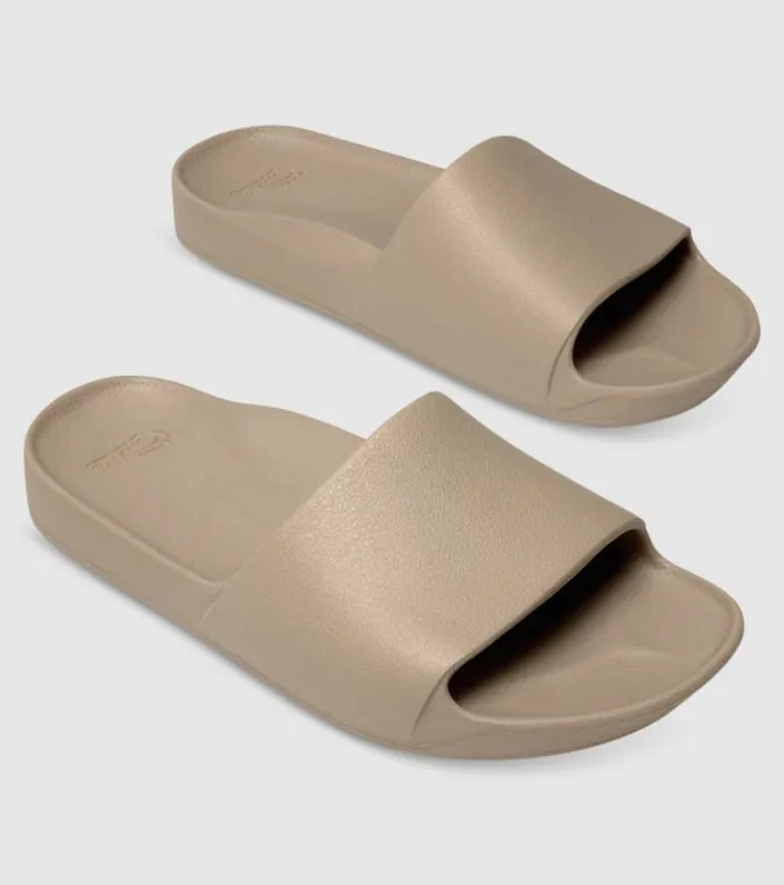 Archies Arch Support Unisex Slides Taupe