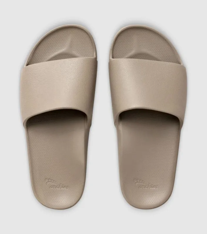 Archies Arch Support Unisex Slides Taupe