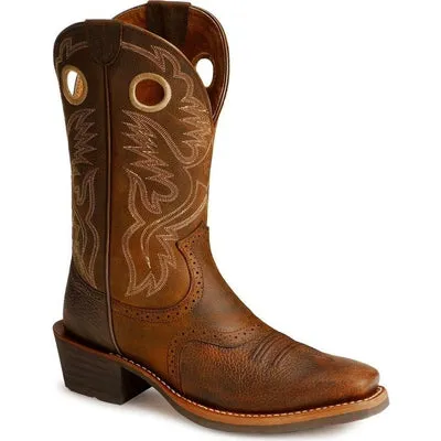 Ariat 10002227 Men's Square Toe Roughstock Cowboy Boots