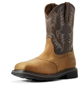 Ariat Boots: Men's Brown 10010134 Steel Toe Heat-Resistant EH Cowboy Boots