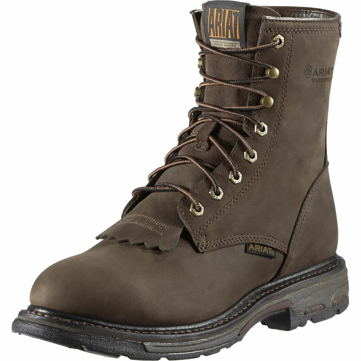 Ariat Boots: Men's Brown 10011939 Waterproof 8-Inch Workhog Boots