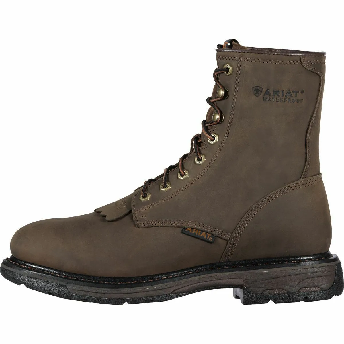 Ariat Boots: Men's Brown 10011939 Waterproof 8-Inch Workhog Boots