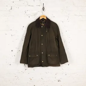 Ashby Wax Jacket Coat - Green - M