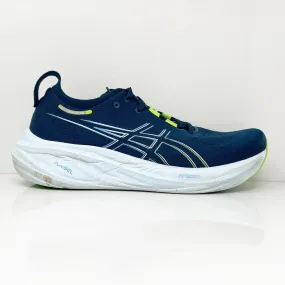 Asics Mens Gel Nimbus 26 1011B794 Blue Running Shoes Sneakers Size 11.5