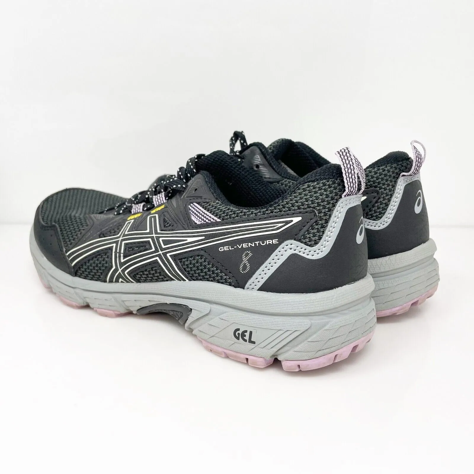 Asics Womens Gel Venture 8 1012A708 Black Running Shoes Sneakers Size 6.5