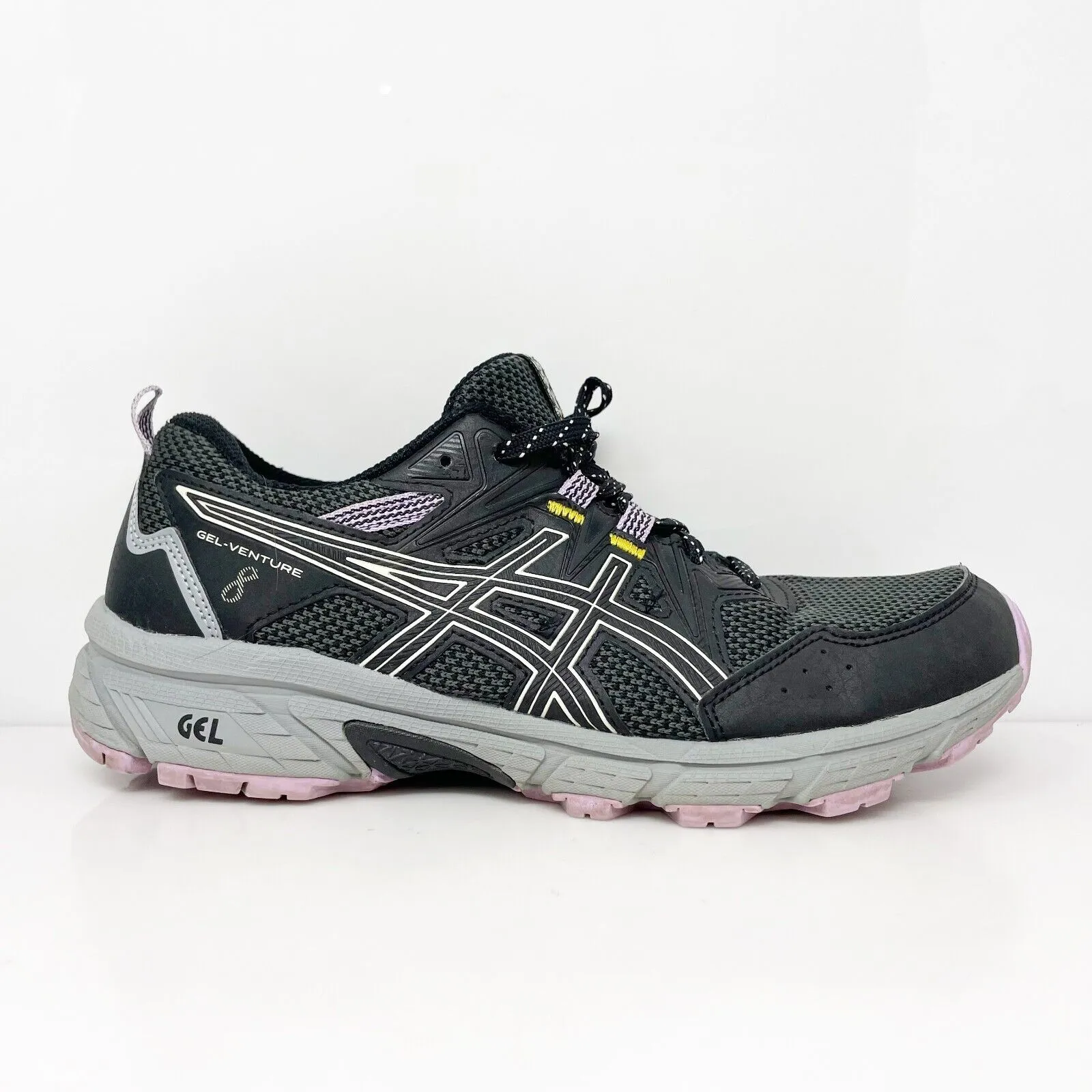 Asics Womens Gel Venture 8 1012A708 Black Running Shoes Sneakers Size 6.5