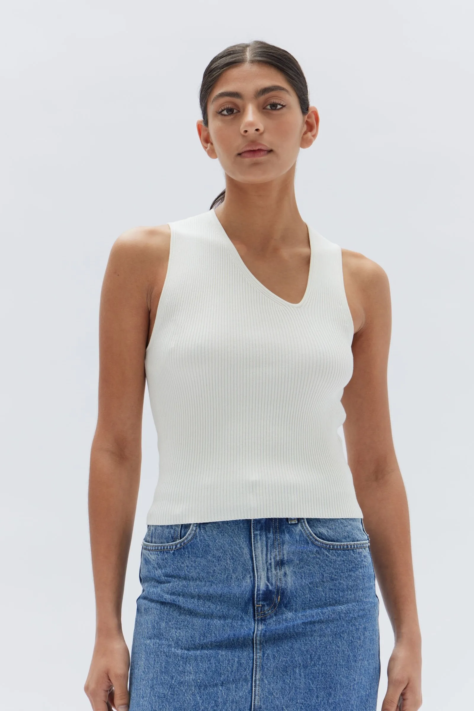 Asymmetrical Sleeveless Top by Lunda