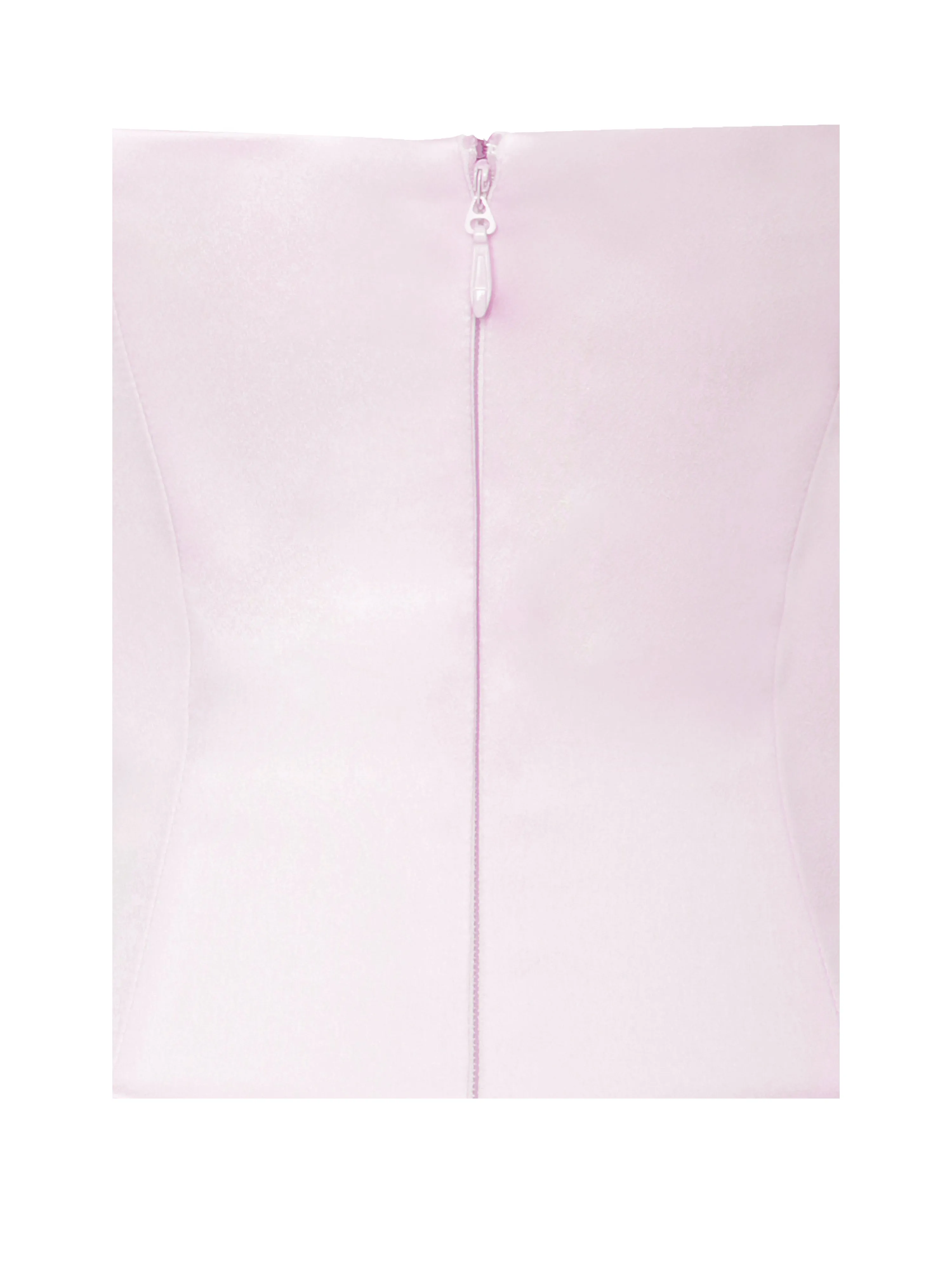 Aubrey Pink Satin Bubble Hem Mini Dress