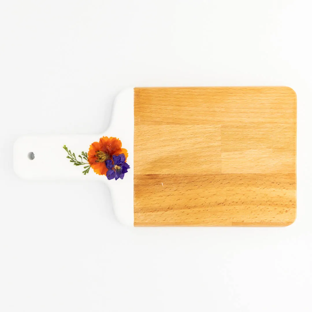 Awkwood Things - Preserved Flower Cutting Board Set