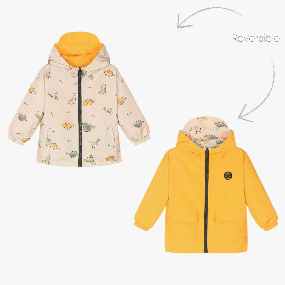 Reversible Beige & Orange Coat