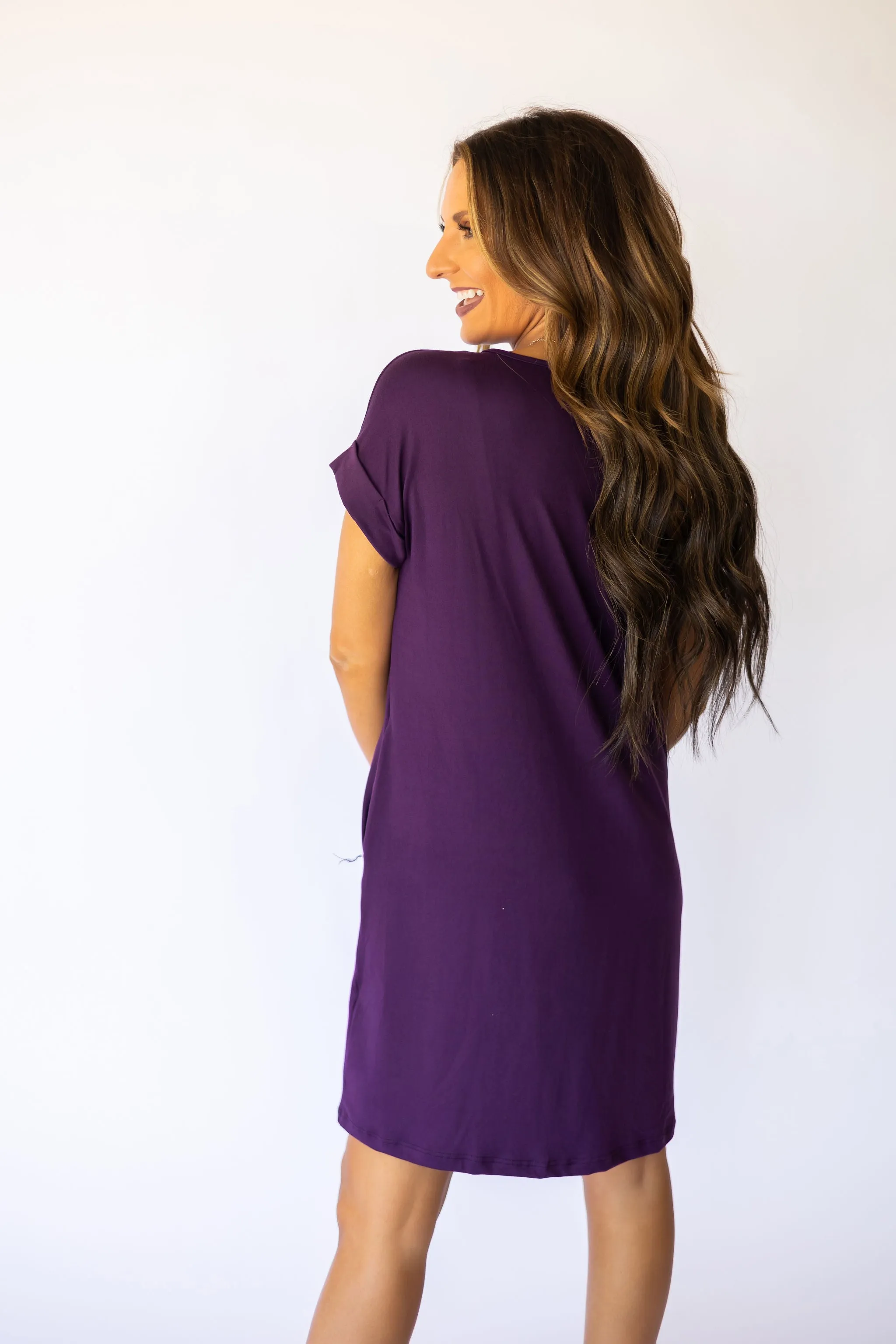 Knit Dress Back To The Basics Violet