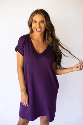 Knit Dress Back To The Basics Violet