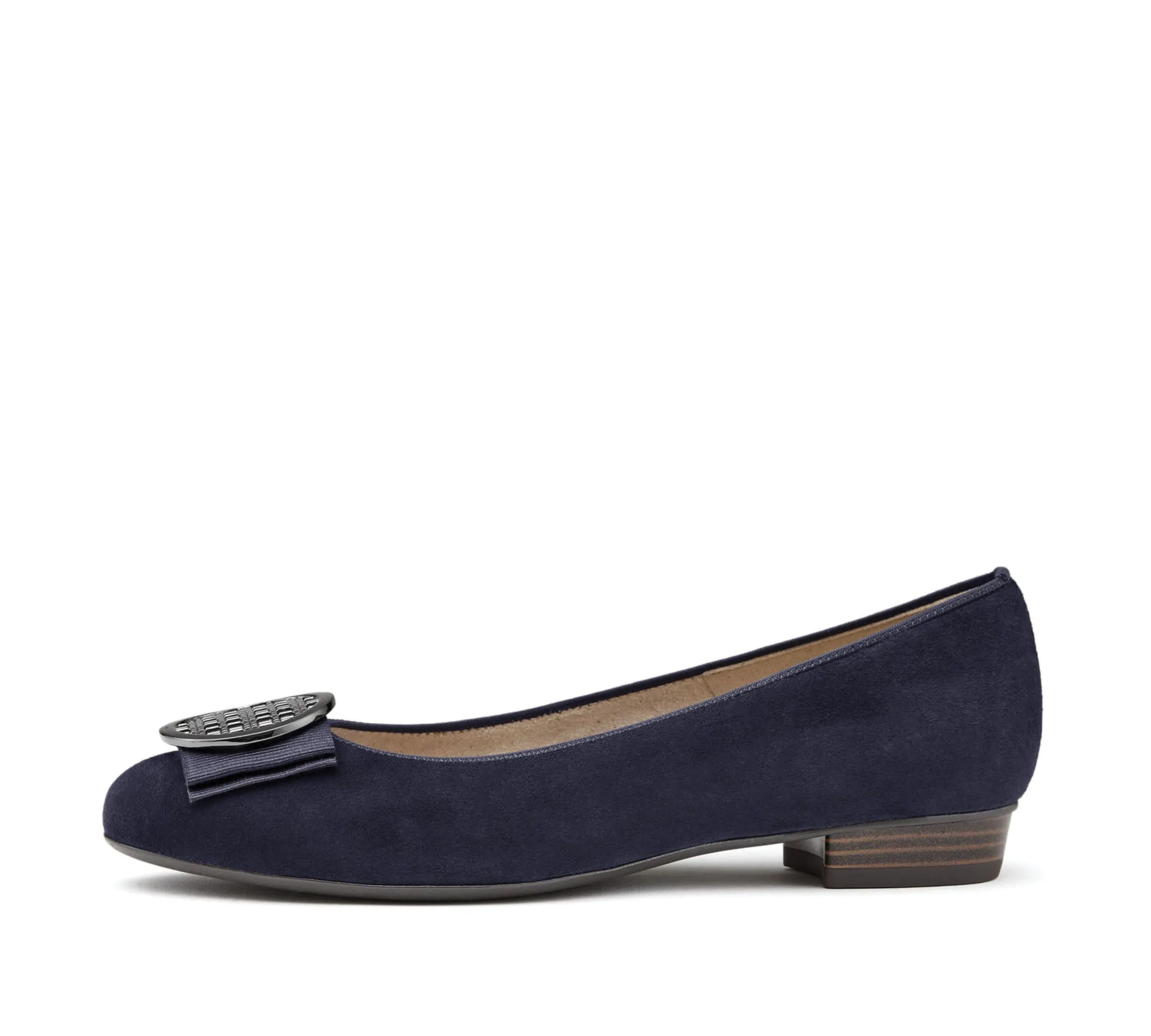 Bambi Women's Ornament Ballet Flat - Navy 82